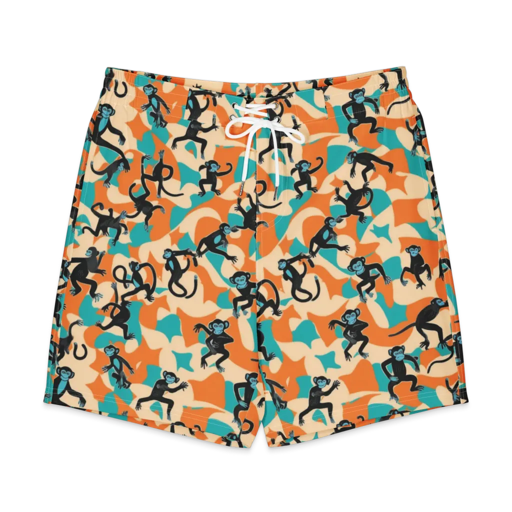 Jungle Jitter on Men's Board Shorts — Front