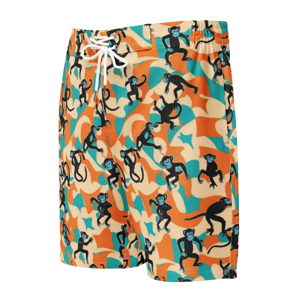 Jungle Jitter on Men's Board Shorts — Front