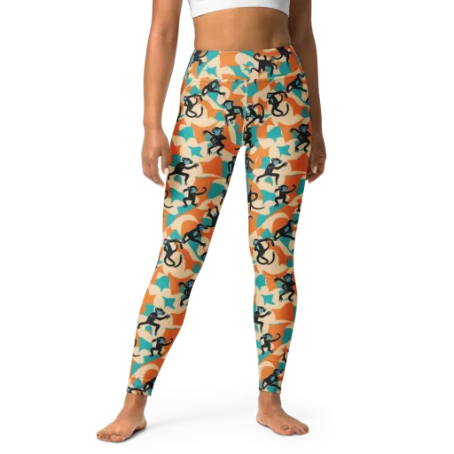 Jungle Jitter on a Yoga Leggings