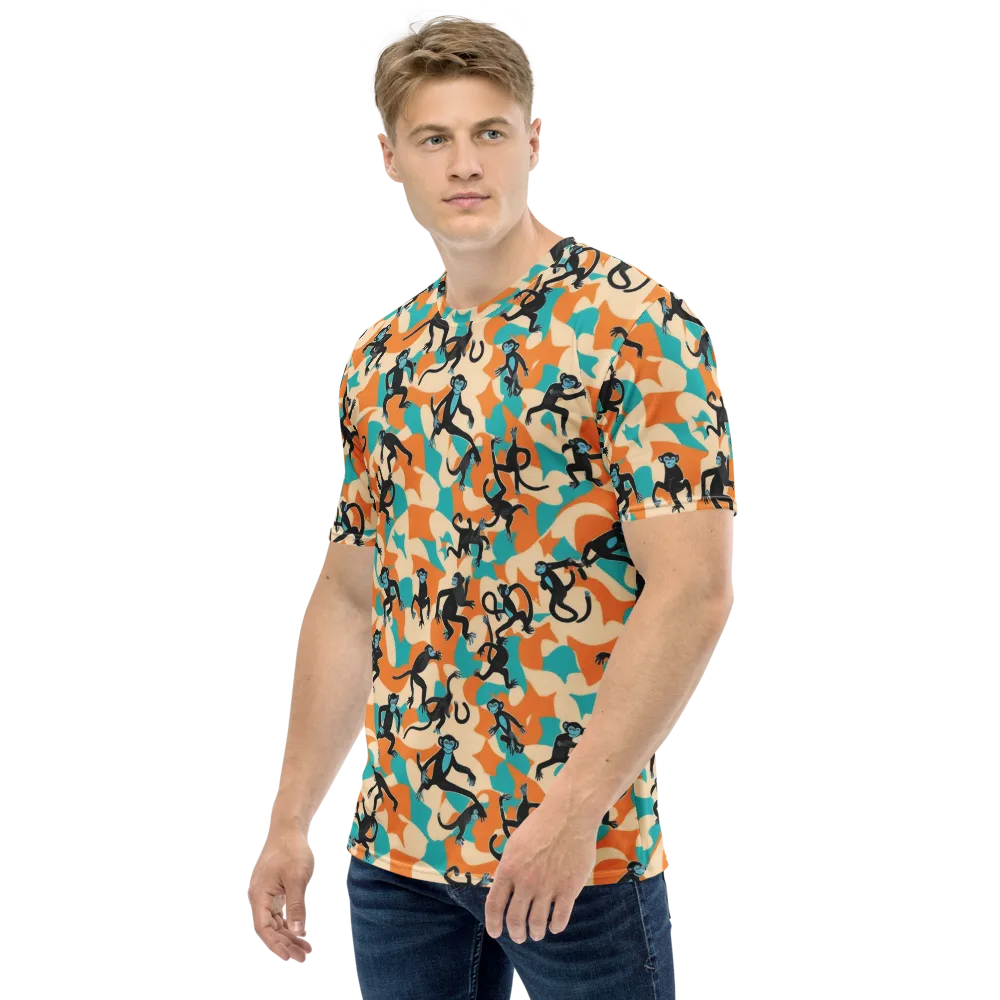 Jungle Jitter on Men's Crew Neck T-Shirt — Left