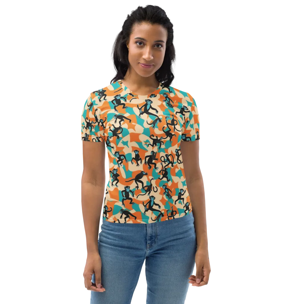 Jungle Jitter on Women's Crew Neck T-Shirt — Front
