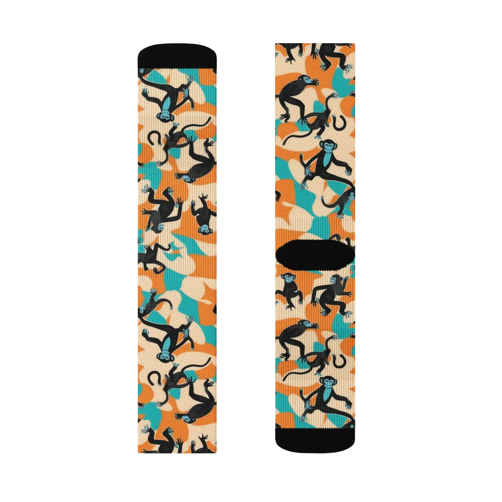 Jungle Jitter on Socks — Right Sock