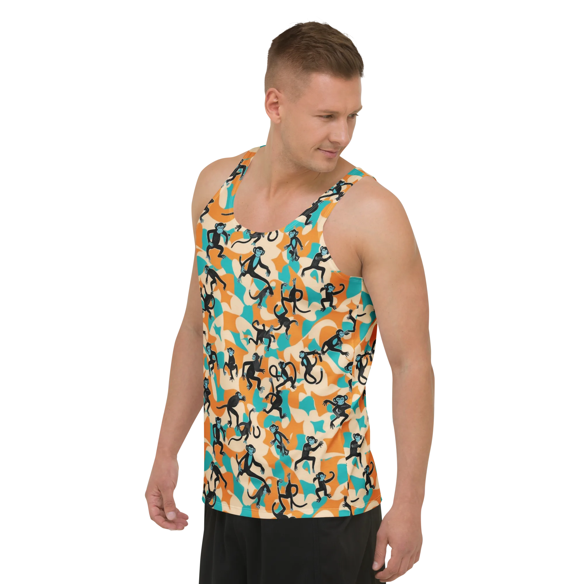 Jungle Jitter on Men's Tank Top — Left Front