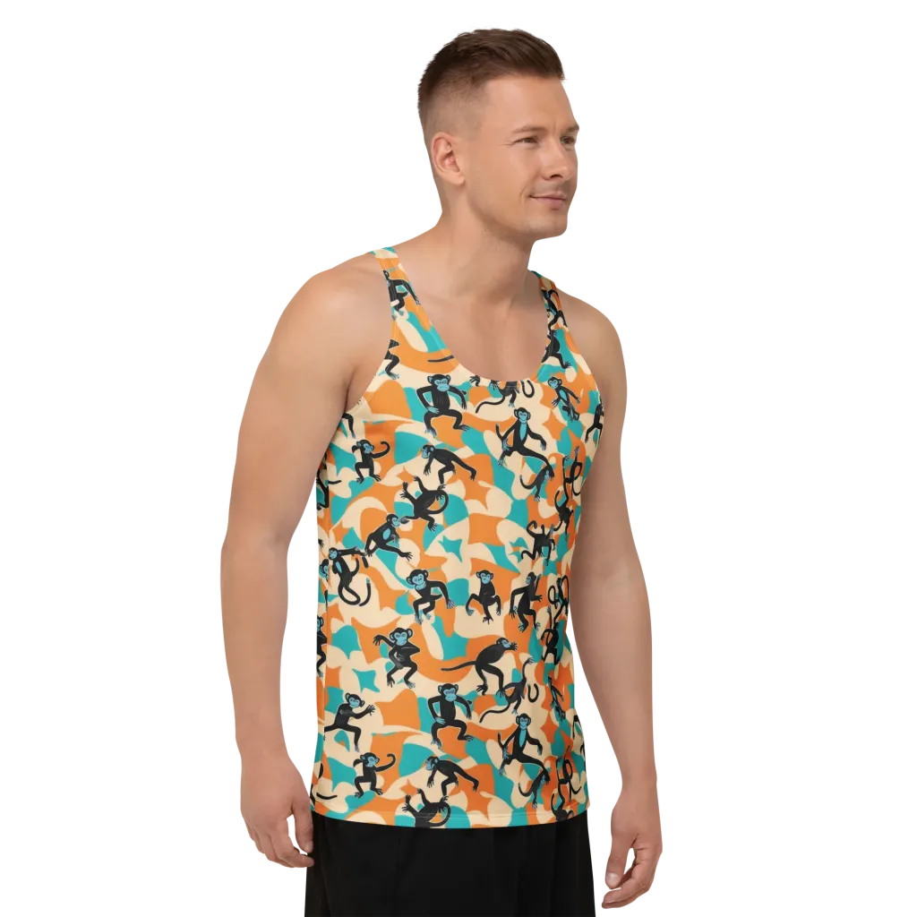 Jungle Jitter on Men's Tank Top — Right Front