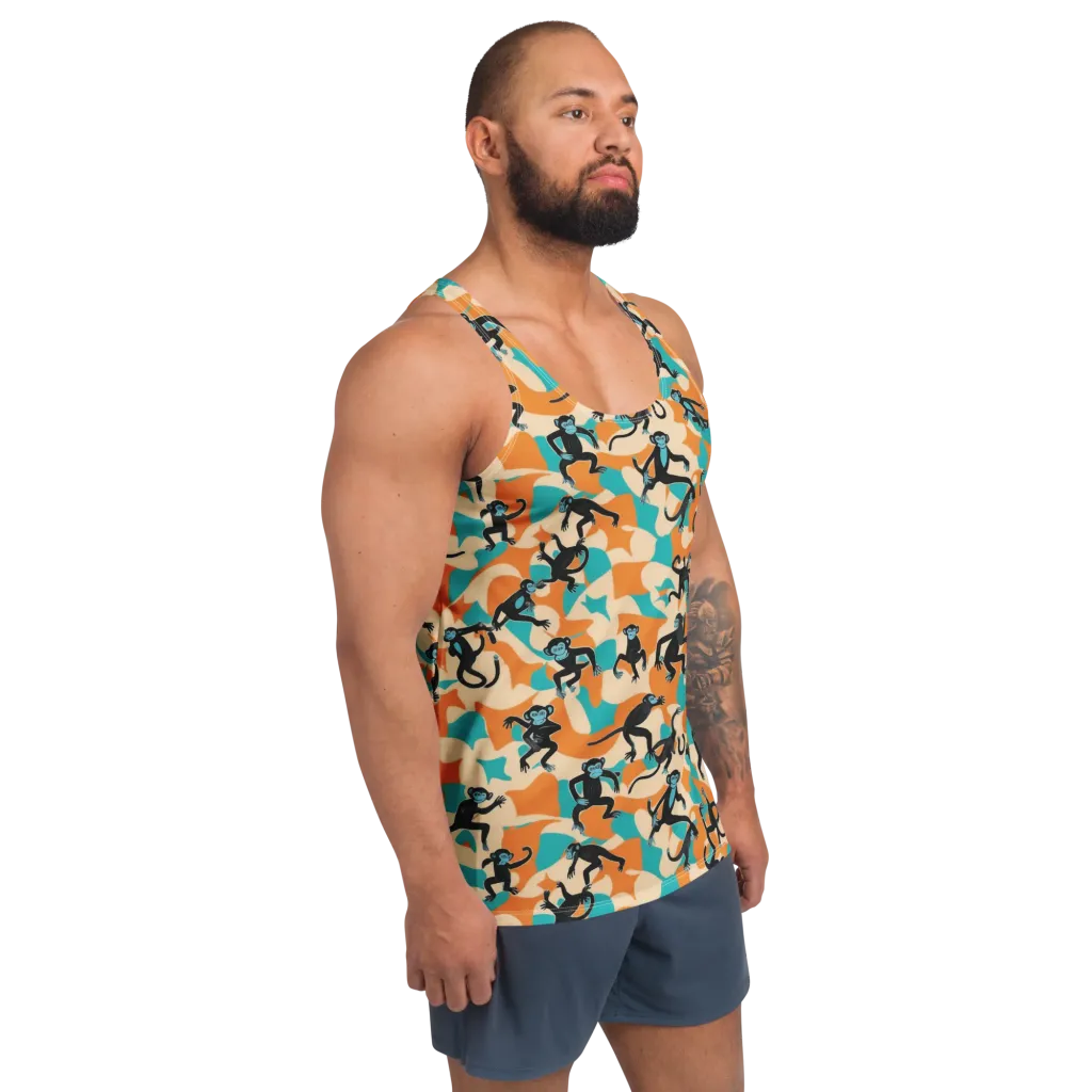Jungle Jitter on Men's Tank Top — Right Front