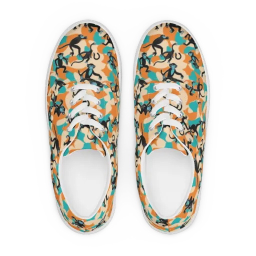 Jungle Jitter on a Men's Lace-Up Canvas Shoes