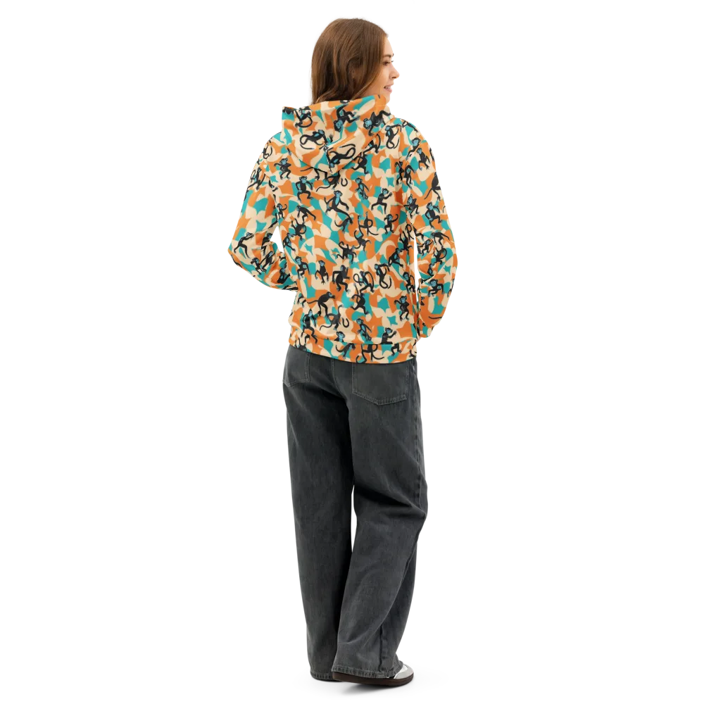 Jungle Jitter on Cotton Hoodie — Back