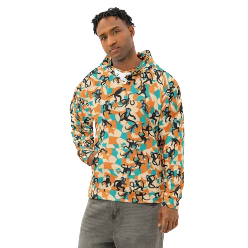 Jungle Jitter on a Cotton Hoodie