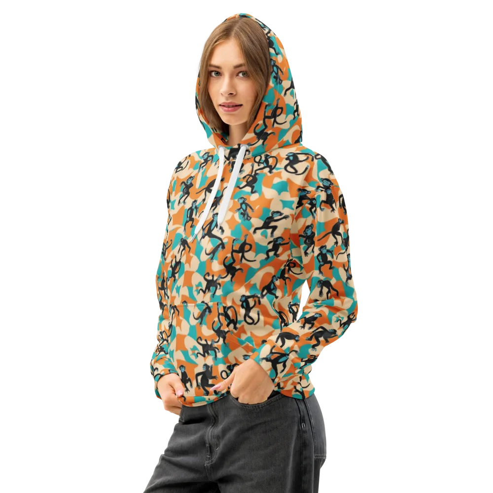Jungle Jitter on Cotton Hoodie — Left Front