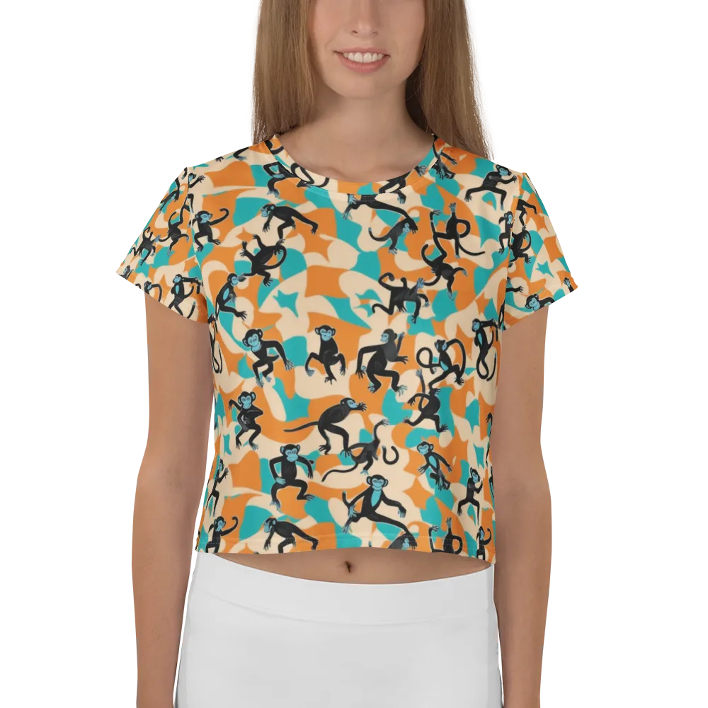 Jungle Jitter on Crop Tee — Front