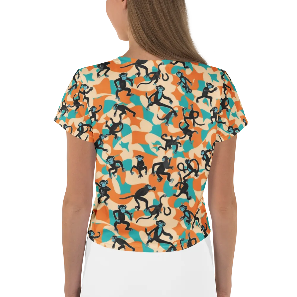 Jungle Jitter on Crop Tee — Back