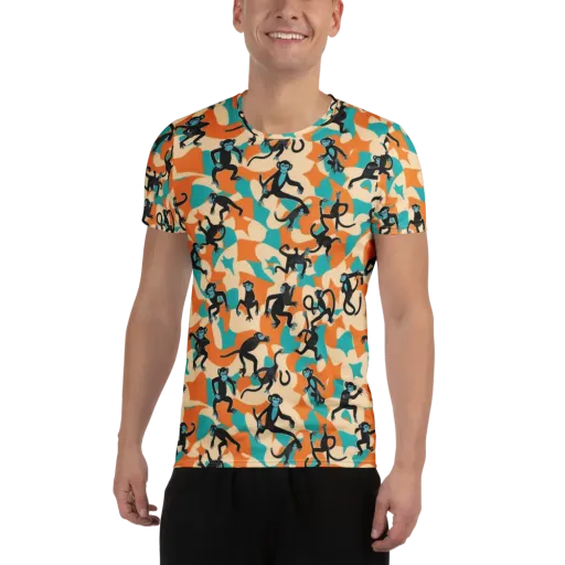 Jungle Jitter on a Men's Athletic T-Shirt