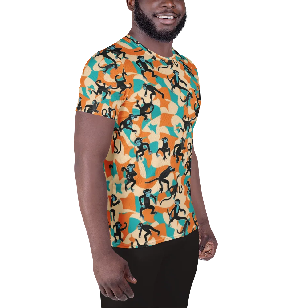 Jungle Jitter on Men's Athletic T-Shirt — Right