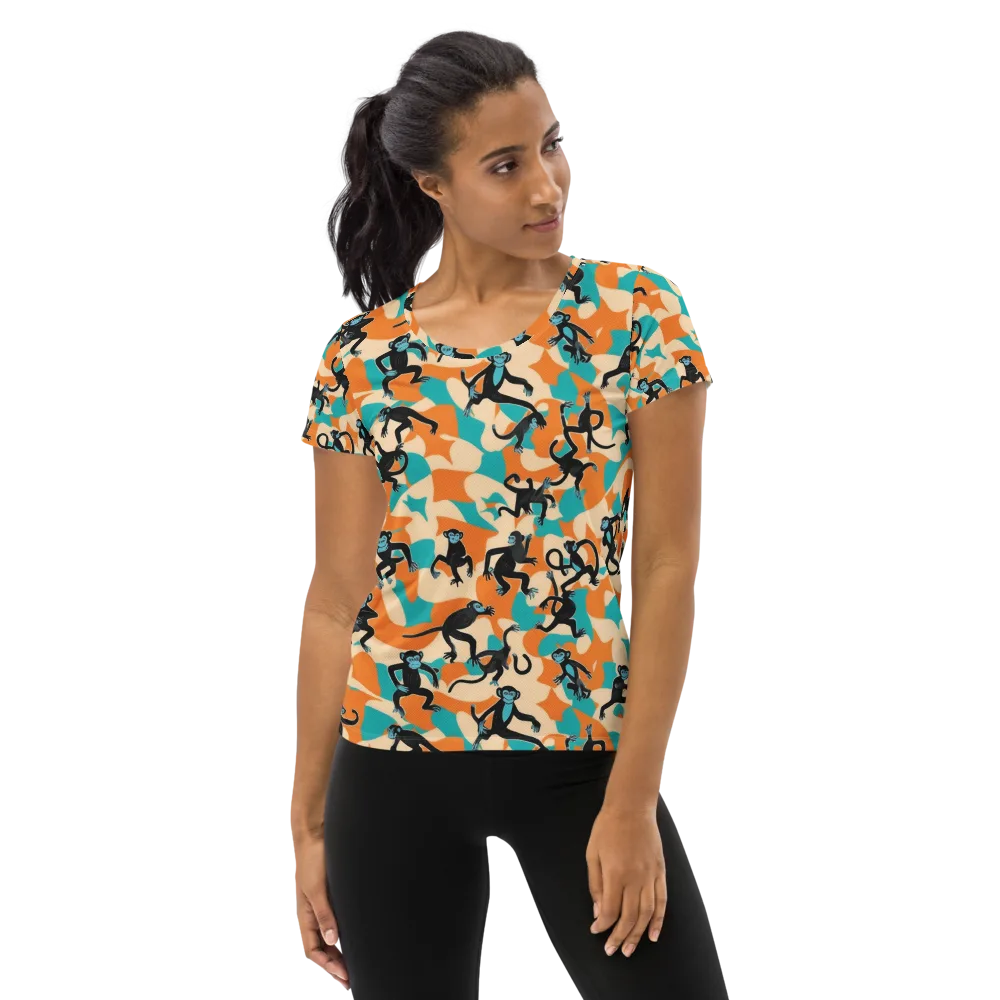 Jungle Jitter on Women's Athletic T-Shirt — Front