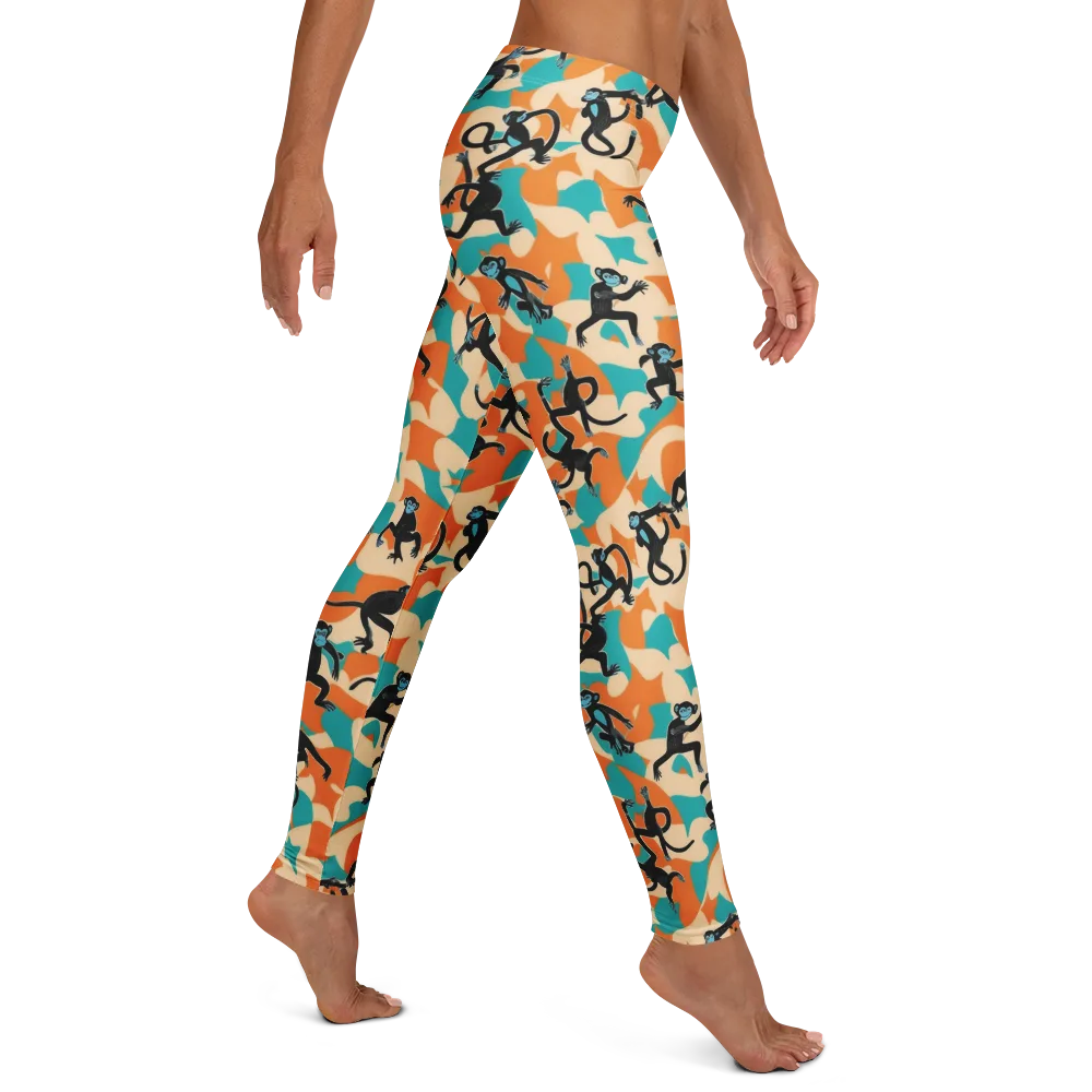 Jungle Jitter on Leggings — Right