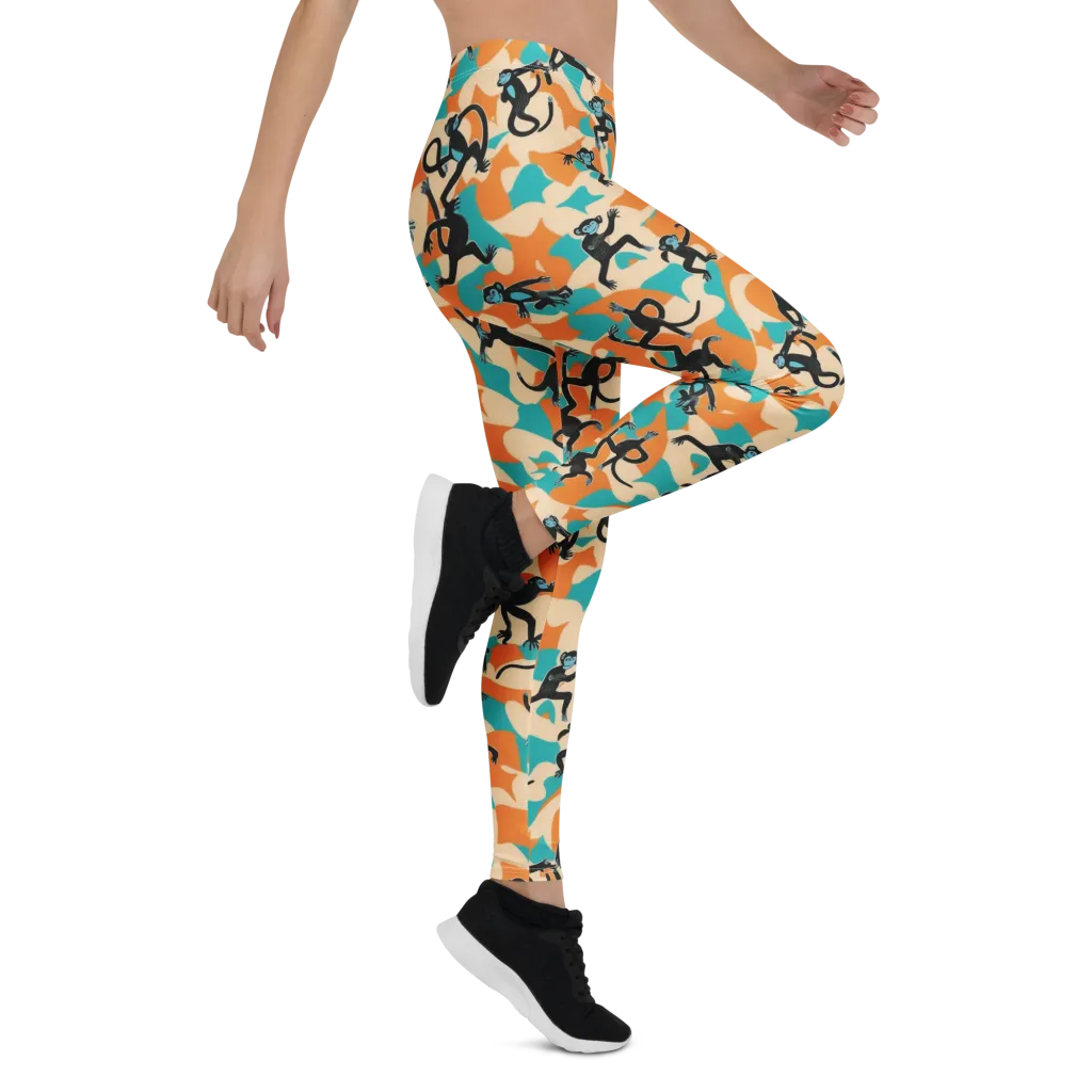 Jungle Jitter on Leggings — Right