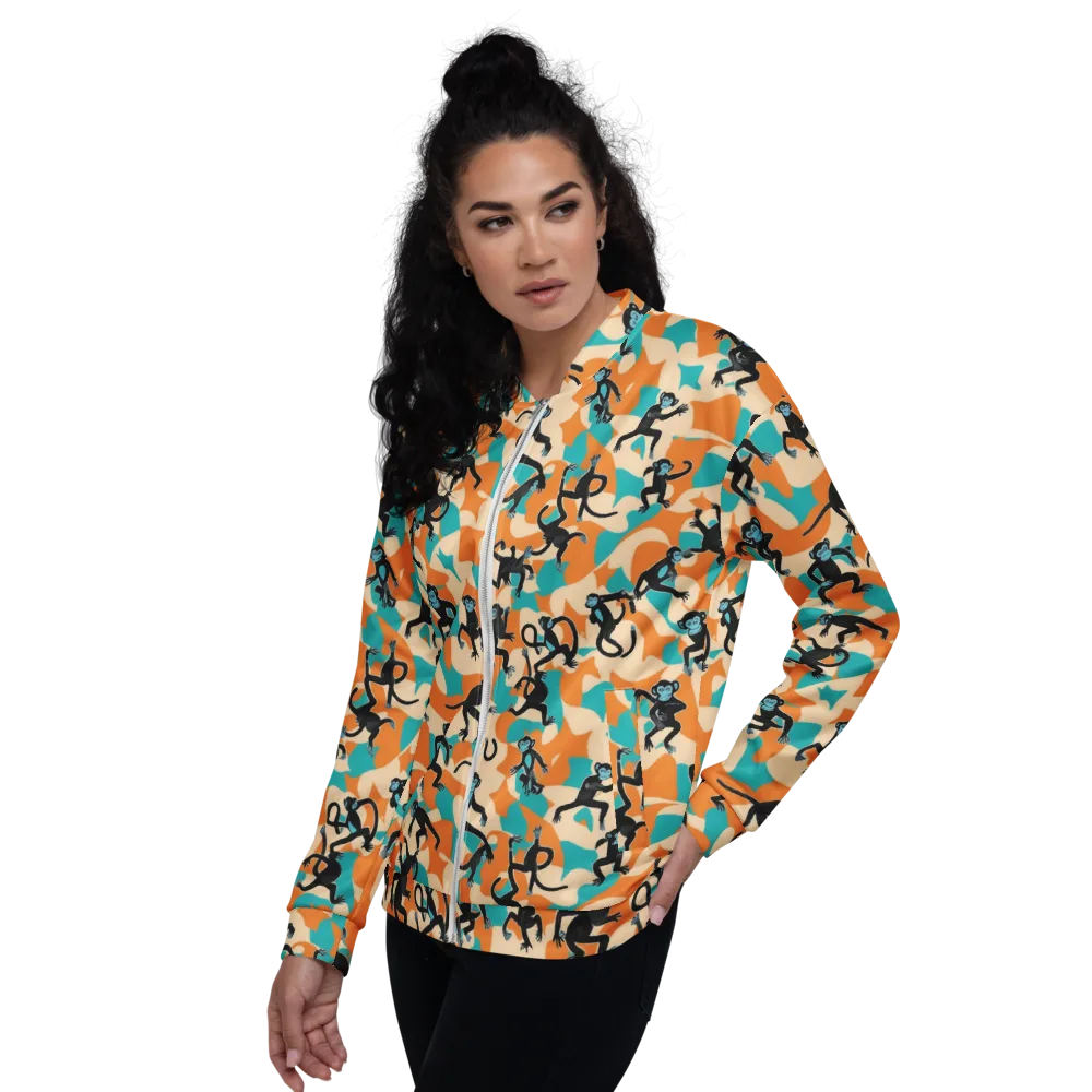 Jungle Jitter on Bomber Jacket — Left