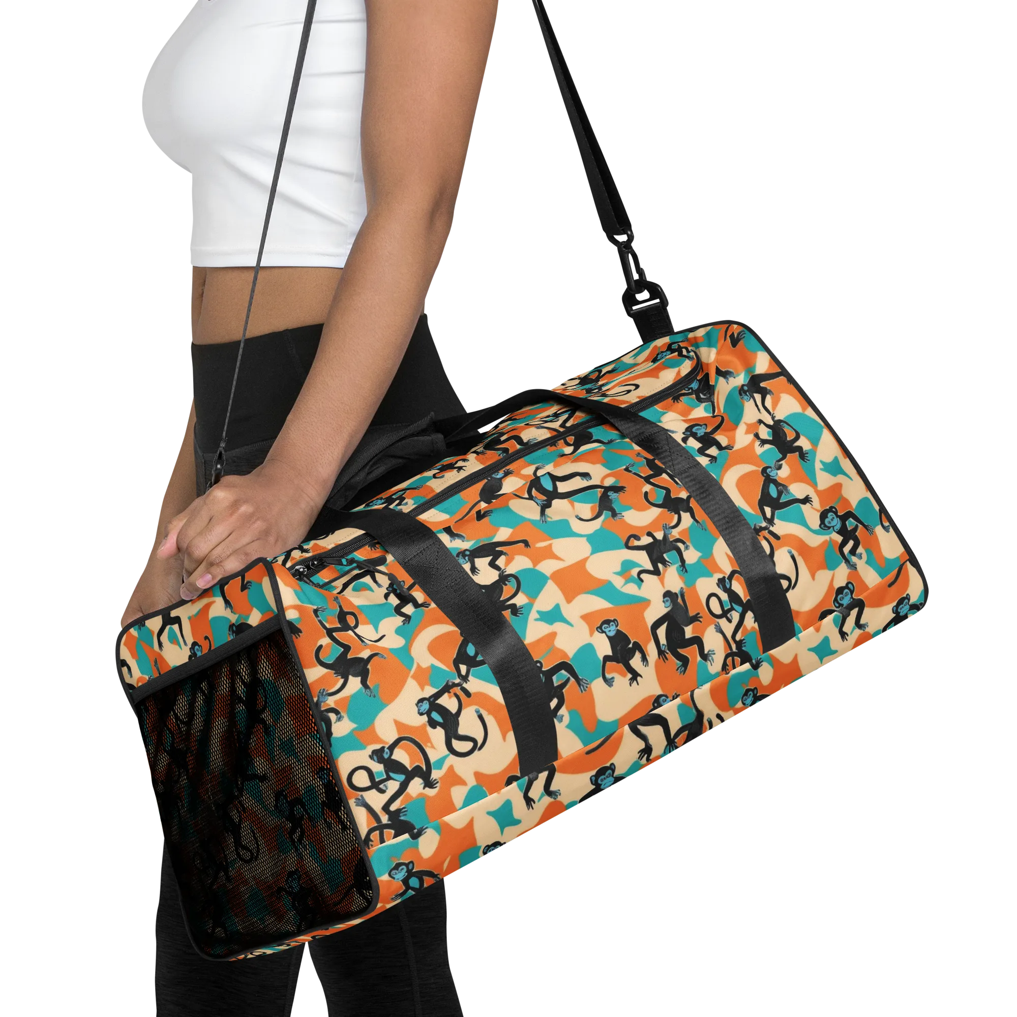 Jungle Jitter on Duffle Bag — Front