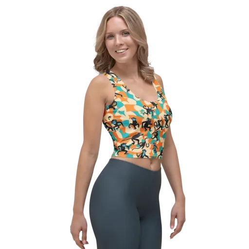 Jungle Jitter on a Crop Top