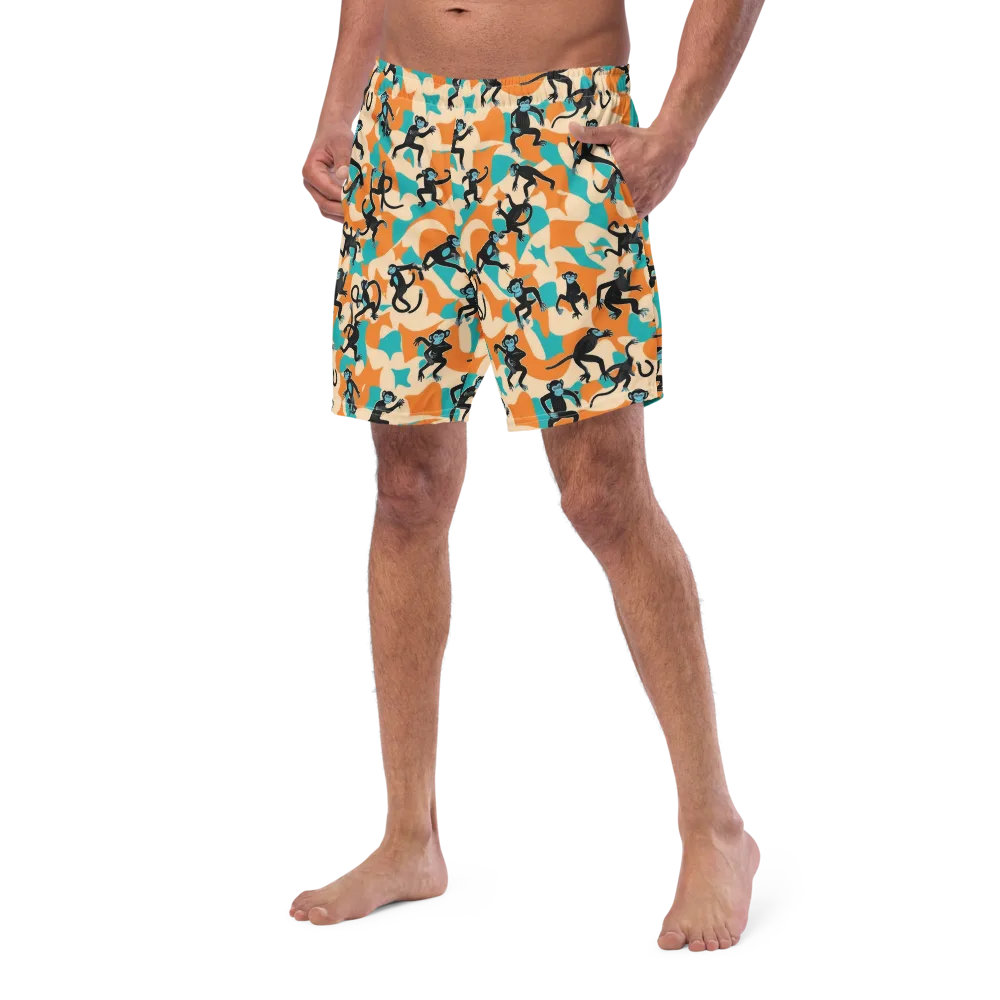 Jungle Jitter on Swim Trunks — Left Front