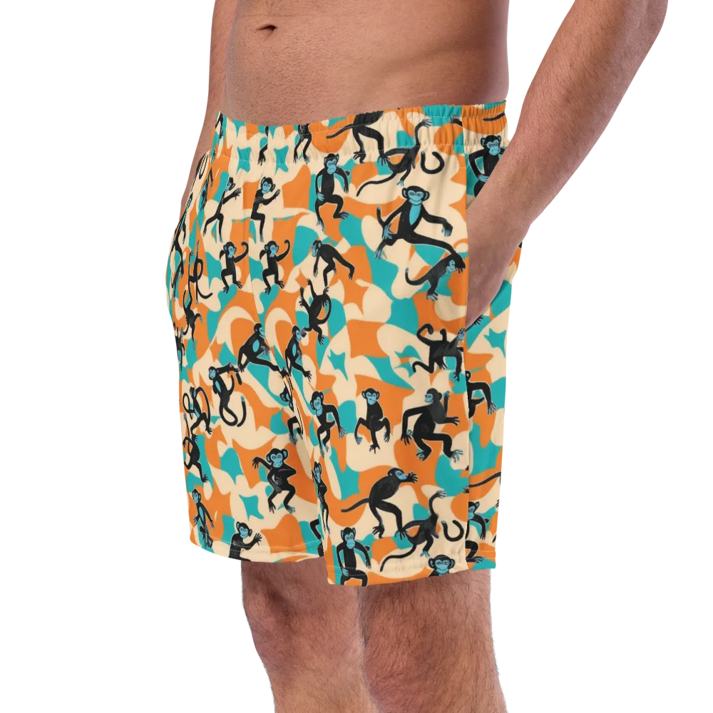Jungle Jitter on Swim Trunks — Left Front