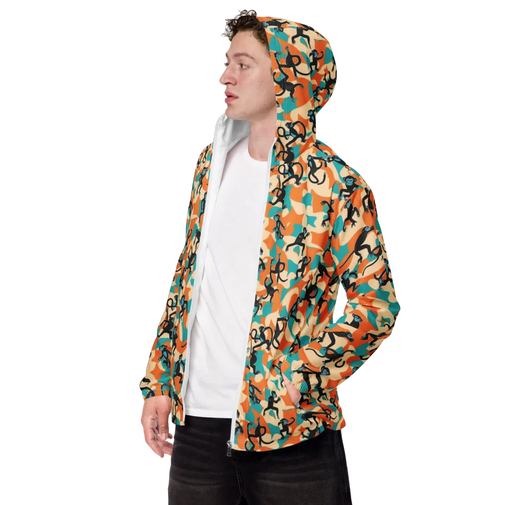 Jungle Jitter on Men's Windbreaker — Left Front