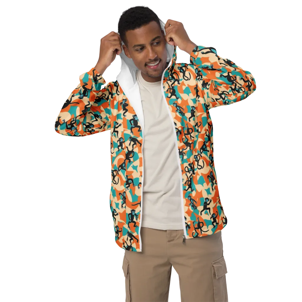 Jungle Jitter on Men's Windbreaker — Front