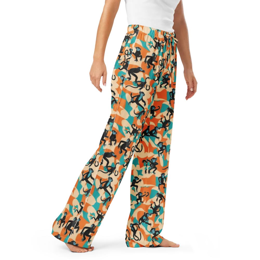 Jungle Jitter on Women's Pajama Pants — Right Front