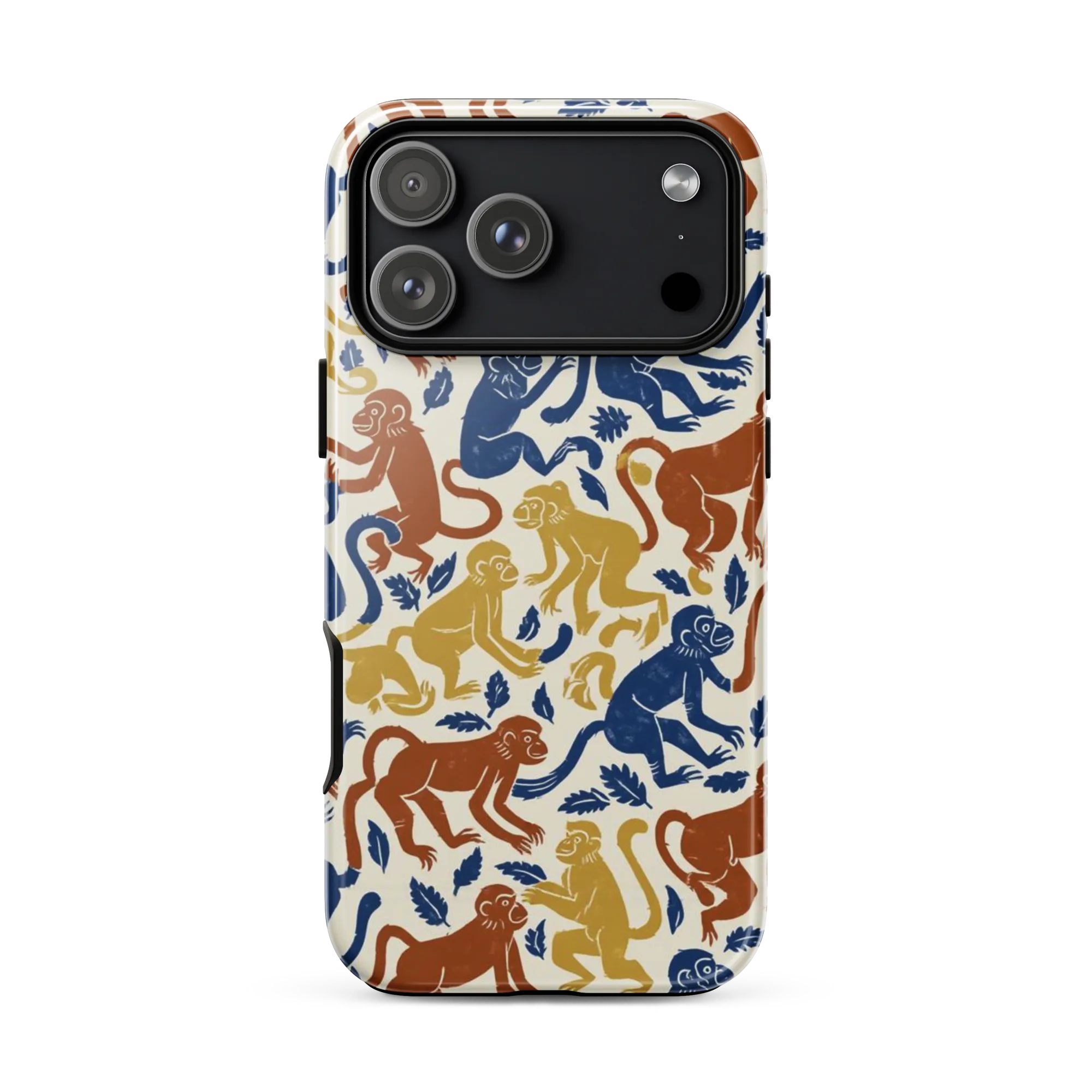 Indigo Monkey Garden on Tough Case for iPhone® — Front