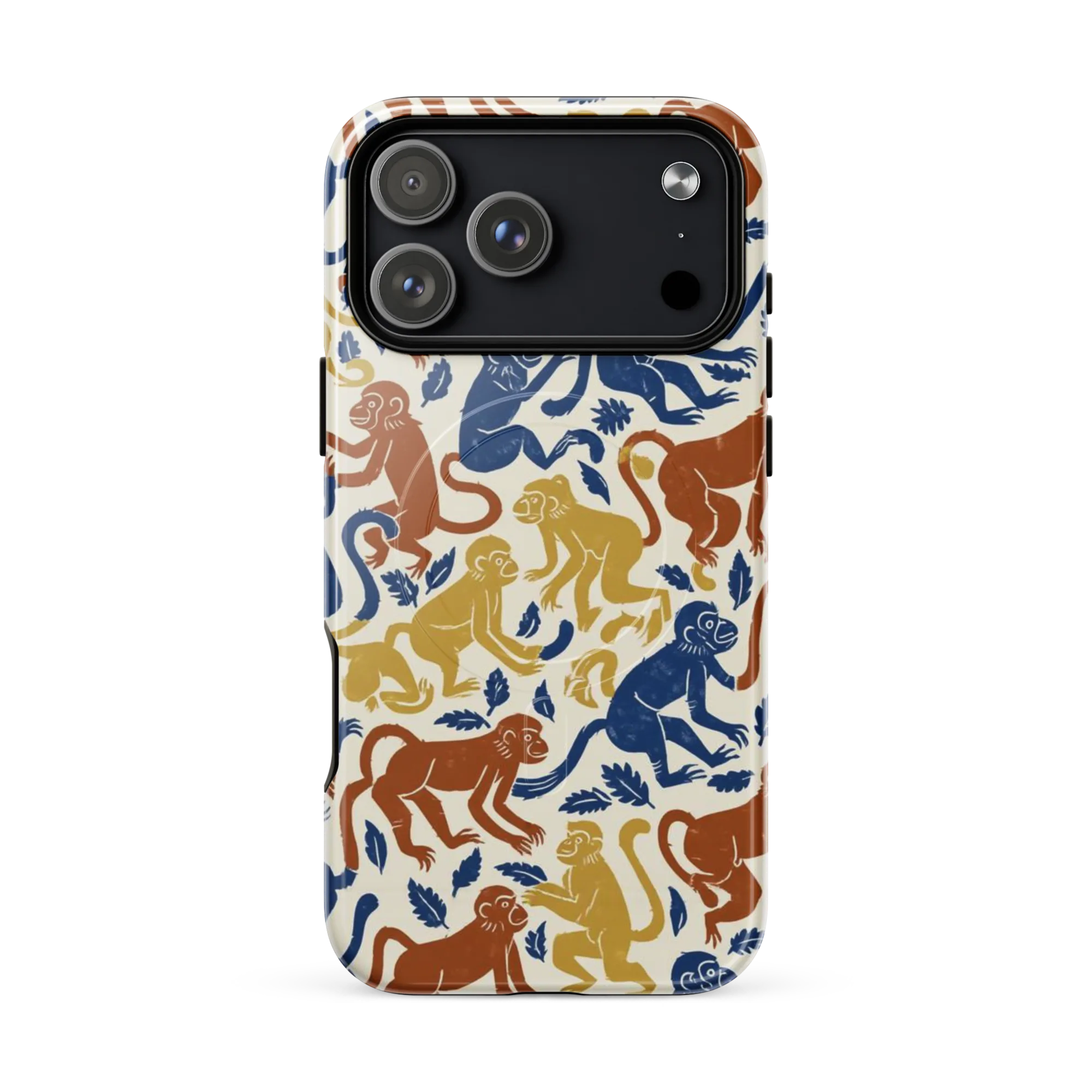 Indigo Monkey Garden on MagSafe Tough Case for iPhone® — Front