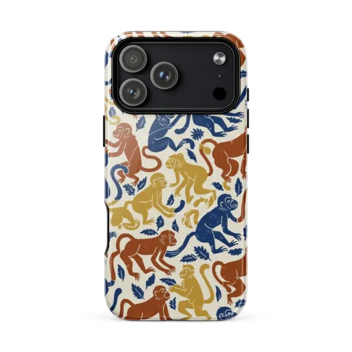 Indigo Monkey Garden on a MagSafe Tough Case for iPhone®