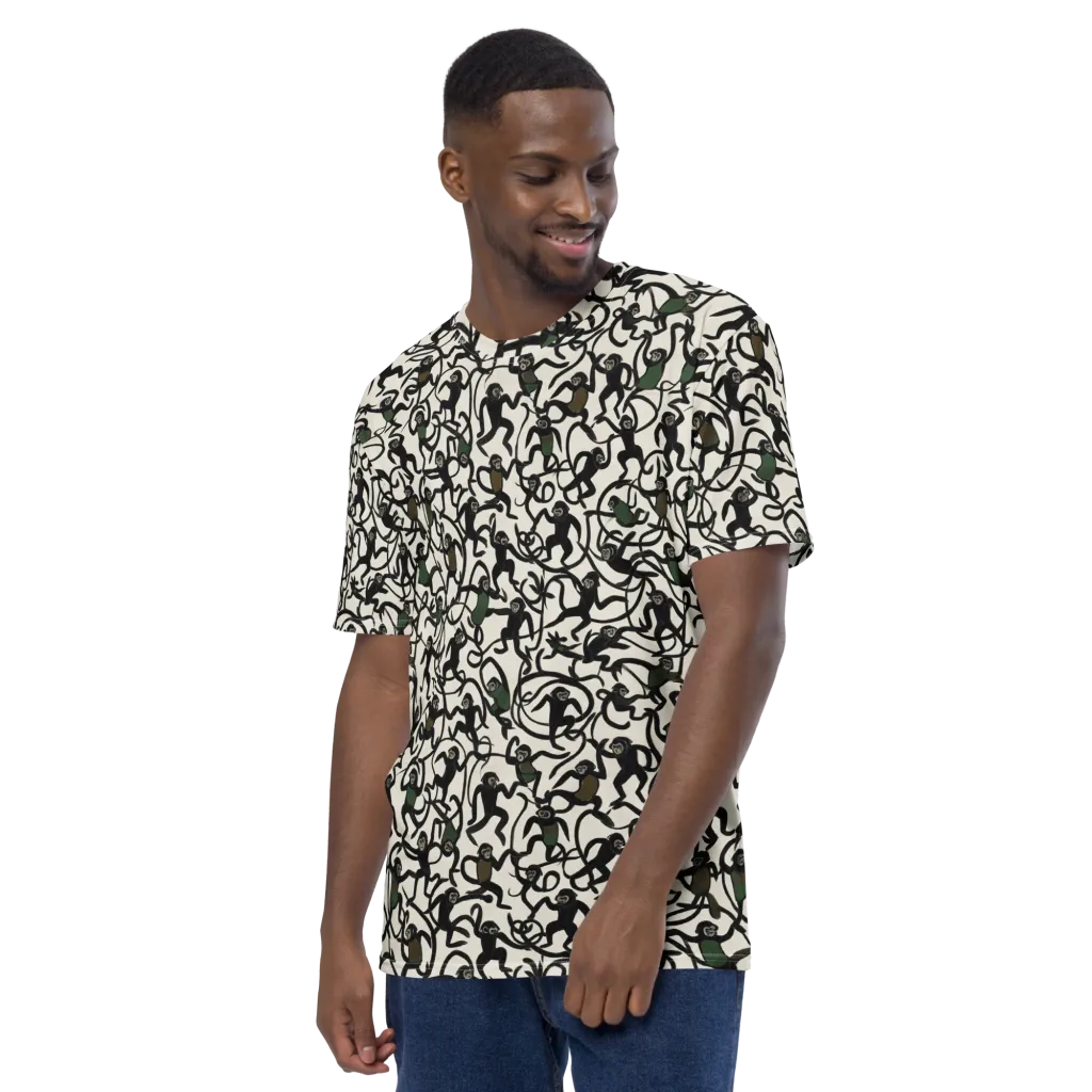 Canopy Capers on Men's Crew Neck T-Shirt — Left