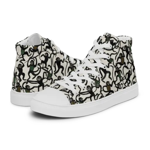 Canopy Capers on a Men's High Top Canvas Shoes