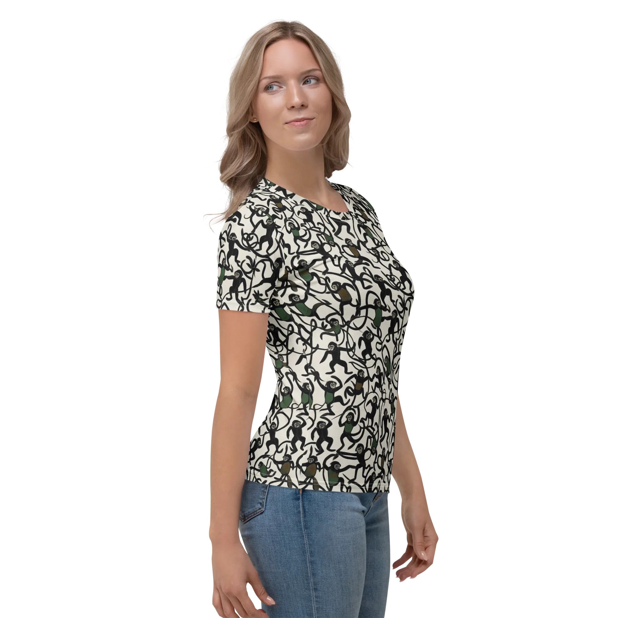 Canopy Capers on Women's Crew Neck T-Shirt — Right