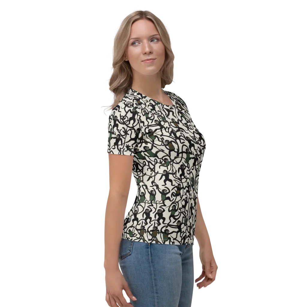 Canopy Capers on Women's Crew Neck T-Shirt — Right