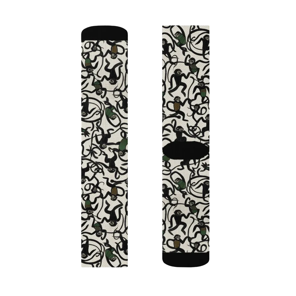 Canopy Capers on Socks — Right Sock