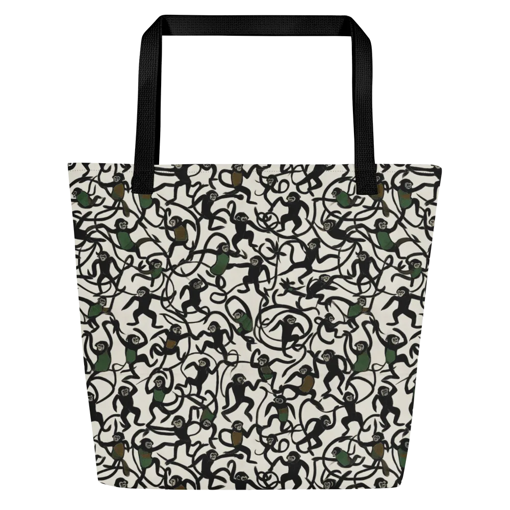Canopy Capers on Large Tote Bag W/ Pocket — Front