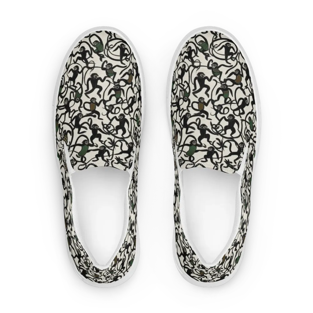Canopy Capers on Women's Slip-On Canvas Shoes — Front