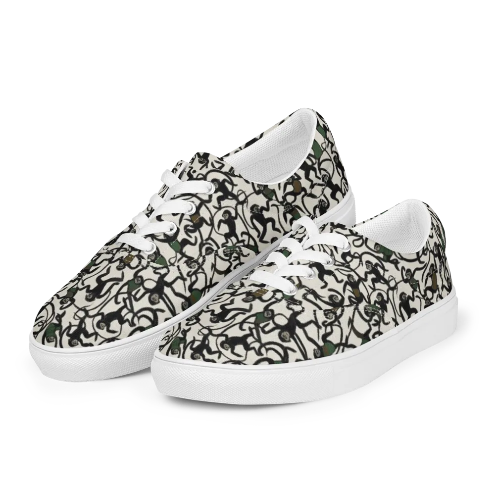 Canopy Capers on Men's Lace-Up Canvas Shoes — Left Front