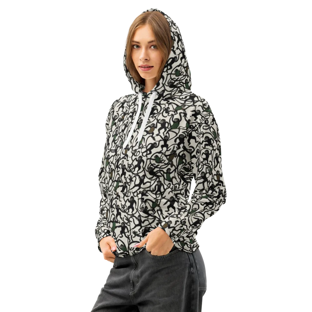 Canopy Capers on Cotton Hoodie — Left Front