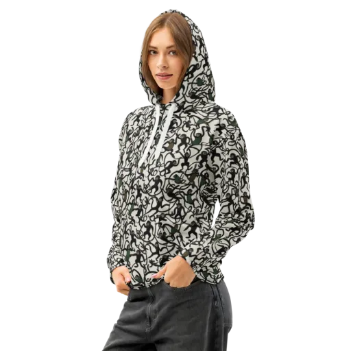 Canopy Capers on a Cotton Hoodie