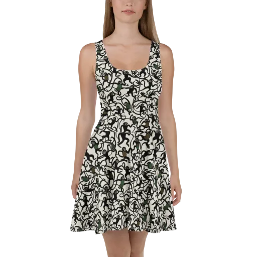 Canopy Capers on a Skater Dress