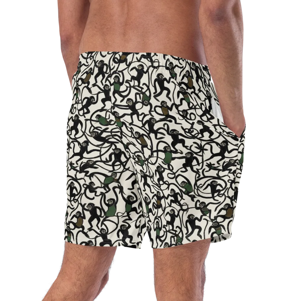 Canopy Capers on Swim Trunks — Right Back
