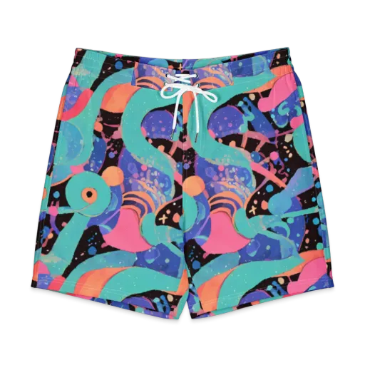 Candy Orbit on a Men's Board Shorts