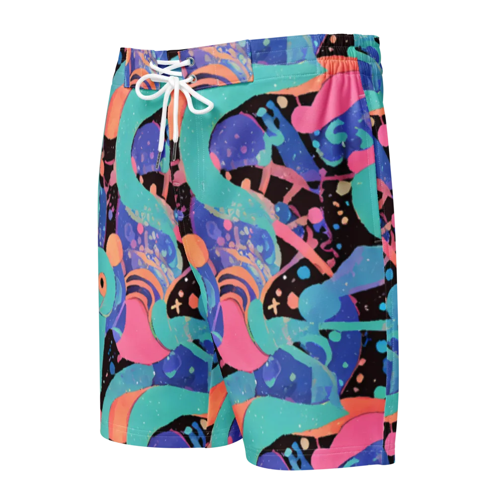 Candy Orbit on Men's Board Shorts — Front