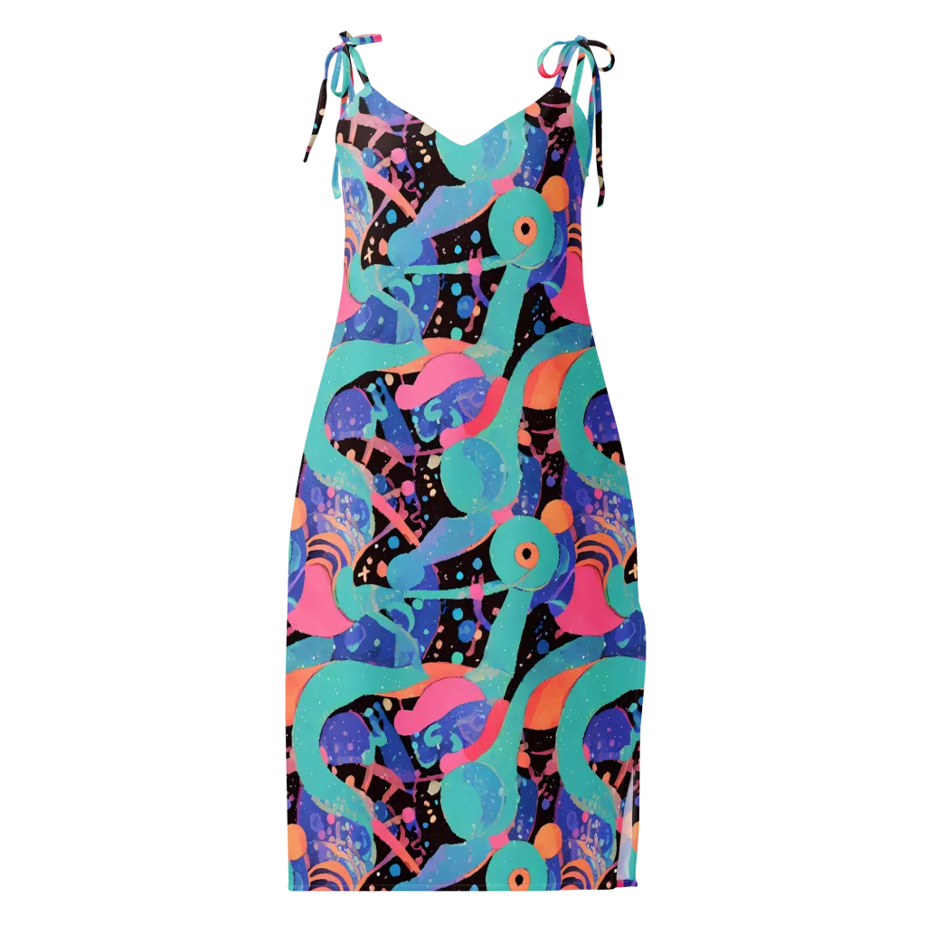Candy Orbit on Slip Dress — Front