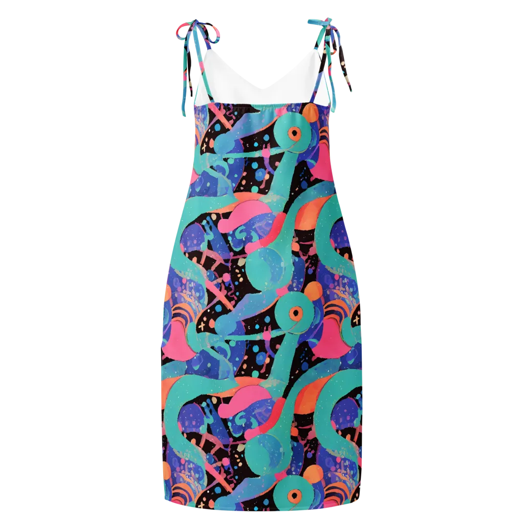 Candy Orbit on Slip Dress — Back