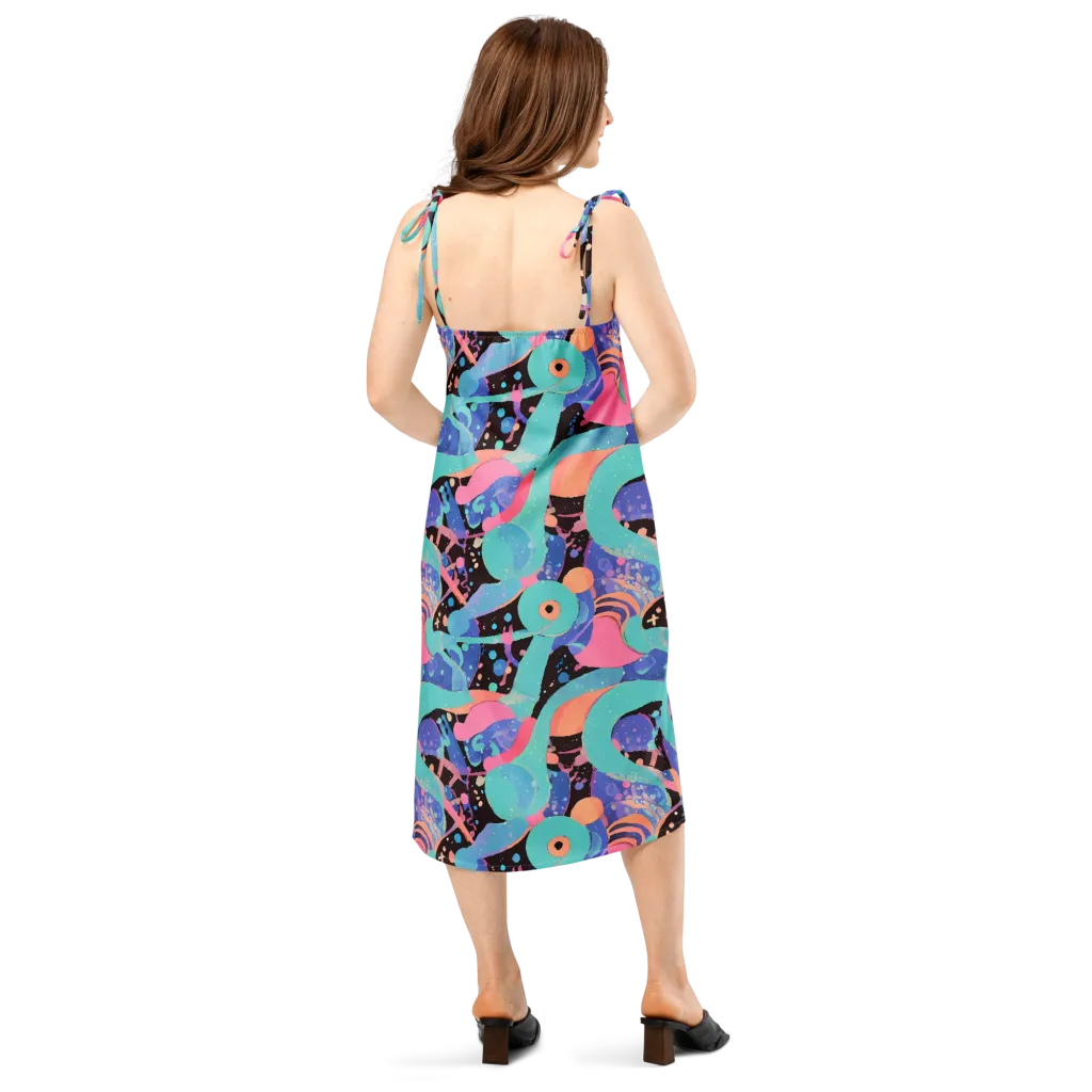 Candy Orbit on Slip Dress — Back