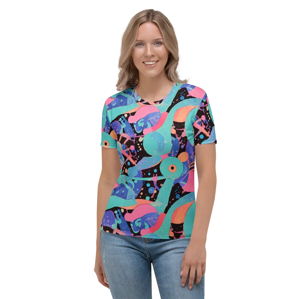 Candy Orbit on Women's Crew Neck T-Shirt — Front