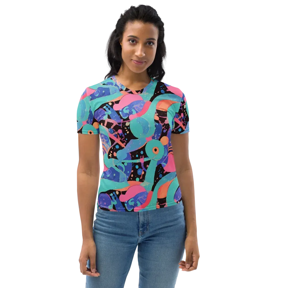 Candy Orbit on Women's Crew Neck T-Shirt — Front